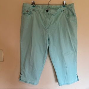 Hearts of Palm Capri Aqua Women’s Stretch 16P